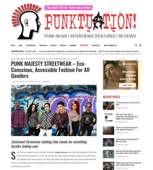 Punktuation Magazine Punk Majesty Article