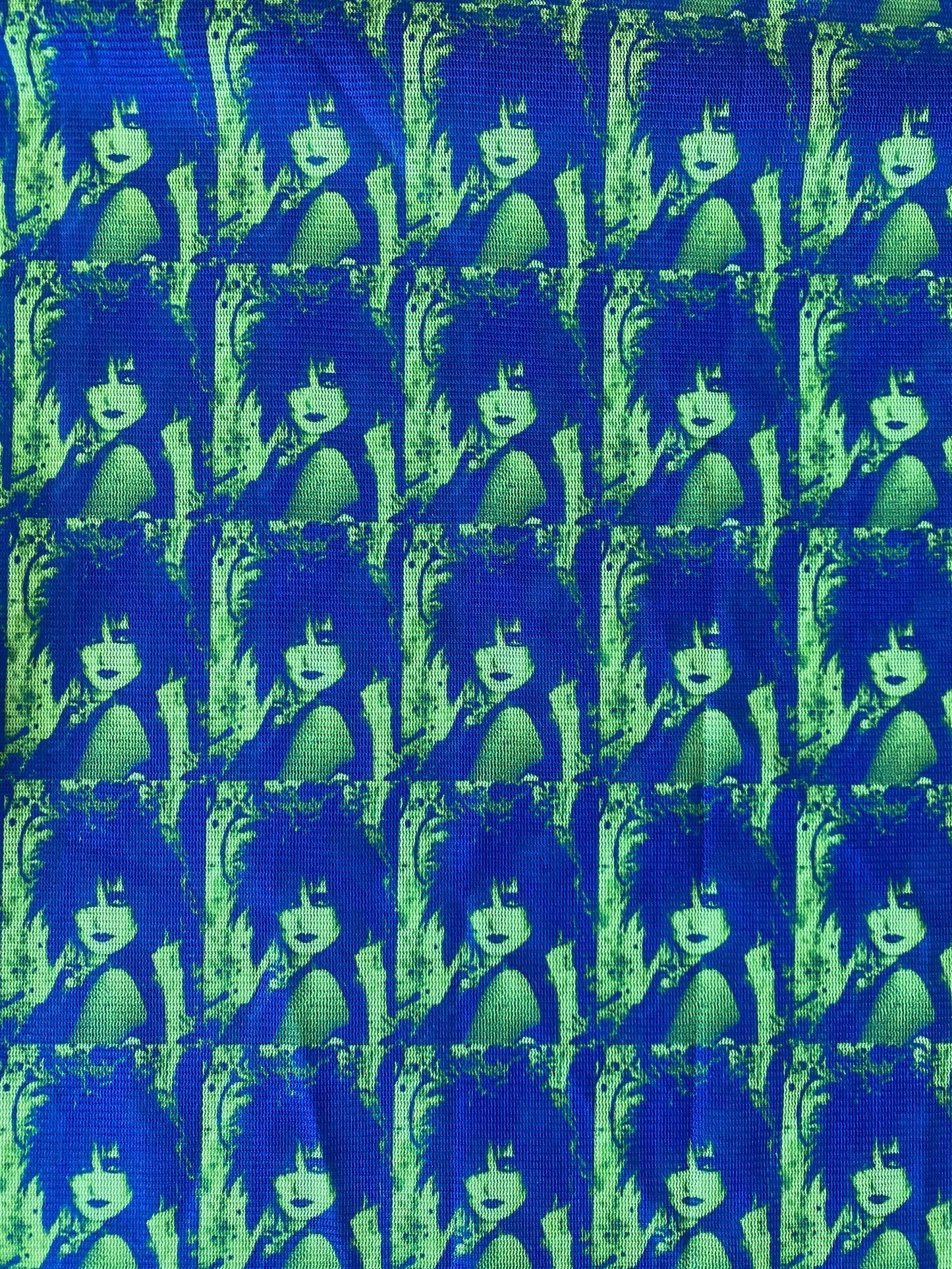 Siouxsie Peacock Print Mesh Crop Top