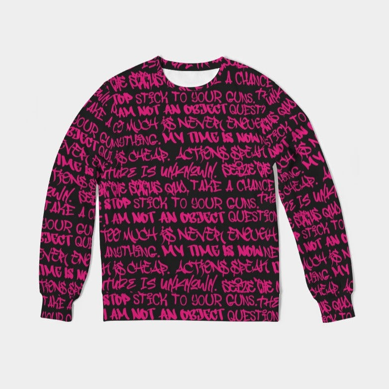 Black and Pink Graffiti Sweatshirt