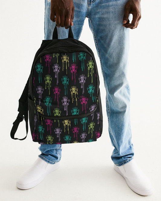 Punk Majesty Logo Drip Small Canvas Backpack
